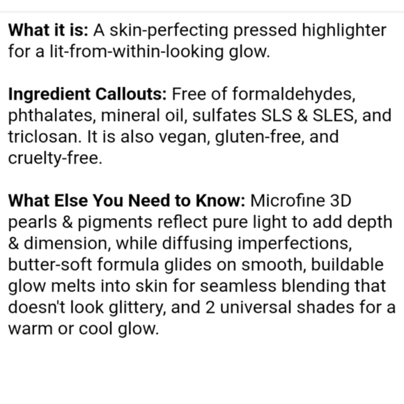 Tarte Shimmering Light Skin Perfecting Highlighter, Champagne Glow - Picture 11 of 14